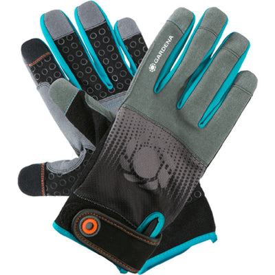 Gardena werkhandschoenen polyester nylon zwart grijs - maat xl