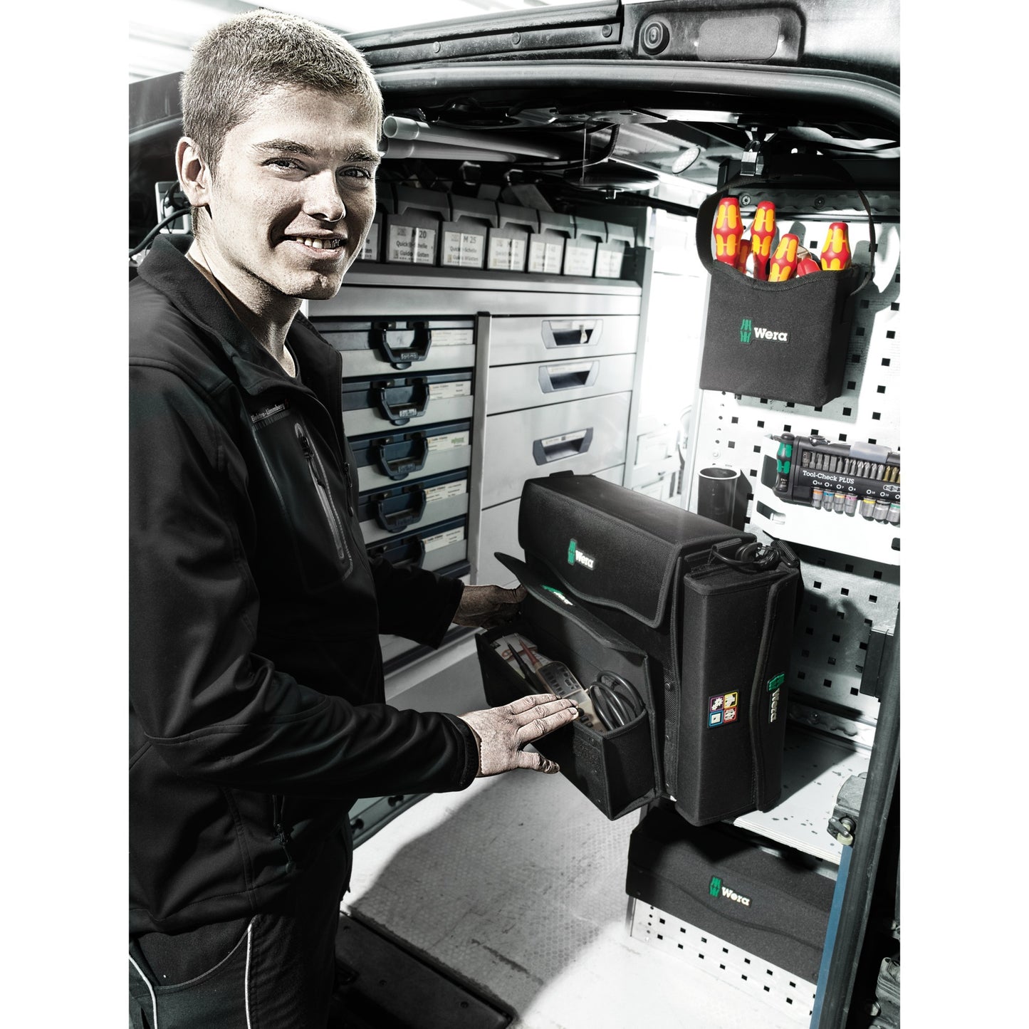 Wera 2go 3 gereedschapsbox (zwart)