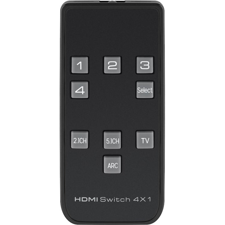 Goobay hdmi switch 4-1 audio output 4k kvm-switch (zwart)
