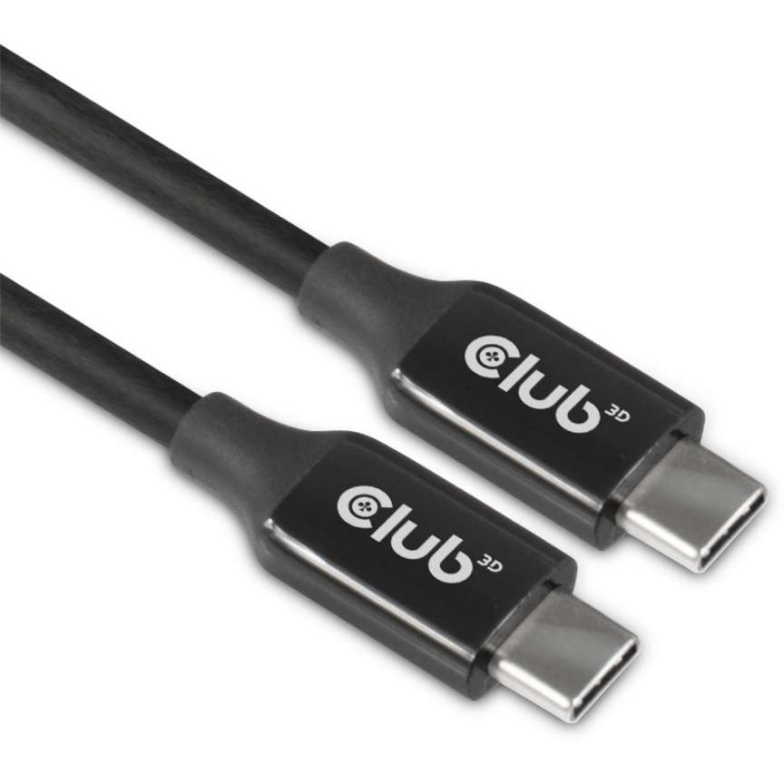 Club 3d actieve usb-c 3.2 gen 2 kabel (zwart, 5 meter, 8k 60hz)