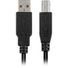 Sharkoon usb-a 2.0 > usb-b kabel (zwart, 5 meter)