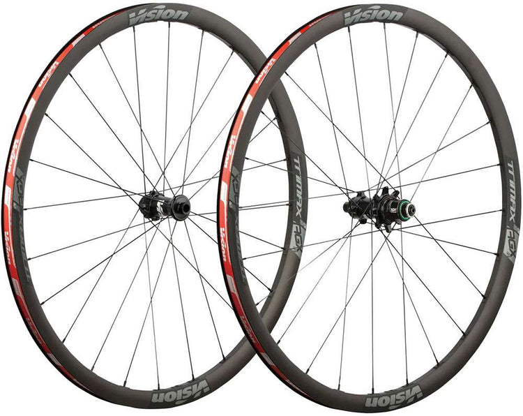 Vision trimax aero gravel i23 disc clincher tlr wheelset