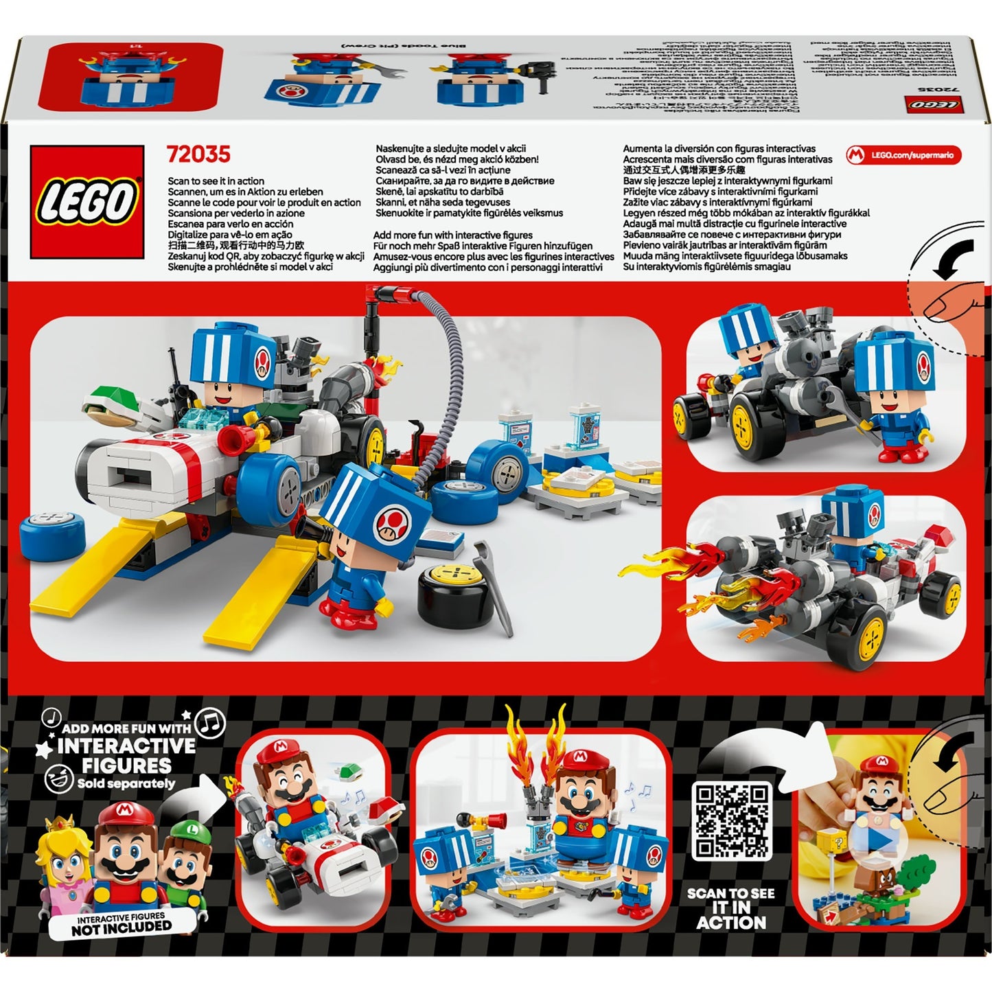 Lego super mario 72035 mario kart toads garage
