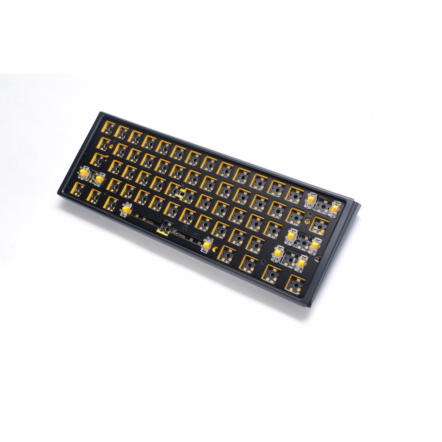 Ducky one 3 mini ansi layout barebone rgb mechanisch toetsenbord (zwart, us lay-out (qwerty), 60%, rgb leds, hot swap, barebone)