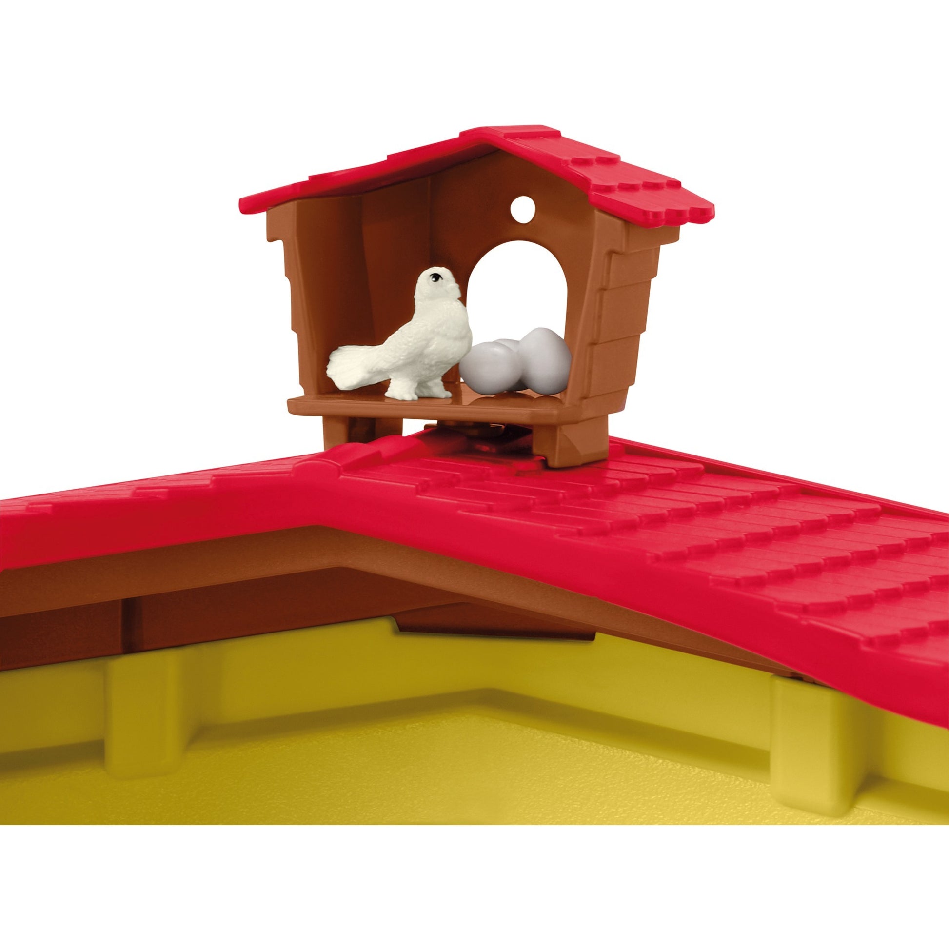 Schleich farm world - grote stal, geel speelfiguur
