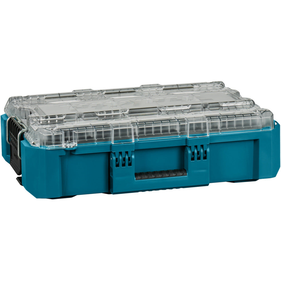 Makita maktrak organizer medium p-91045 gereedschapsbox (blauw zwart)