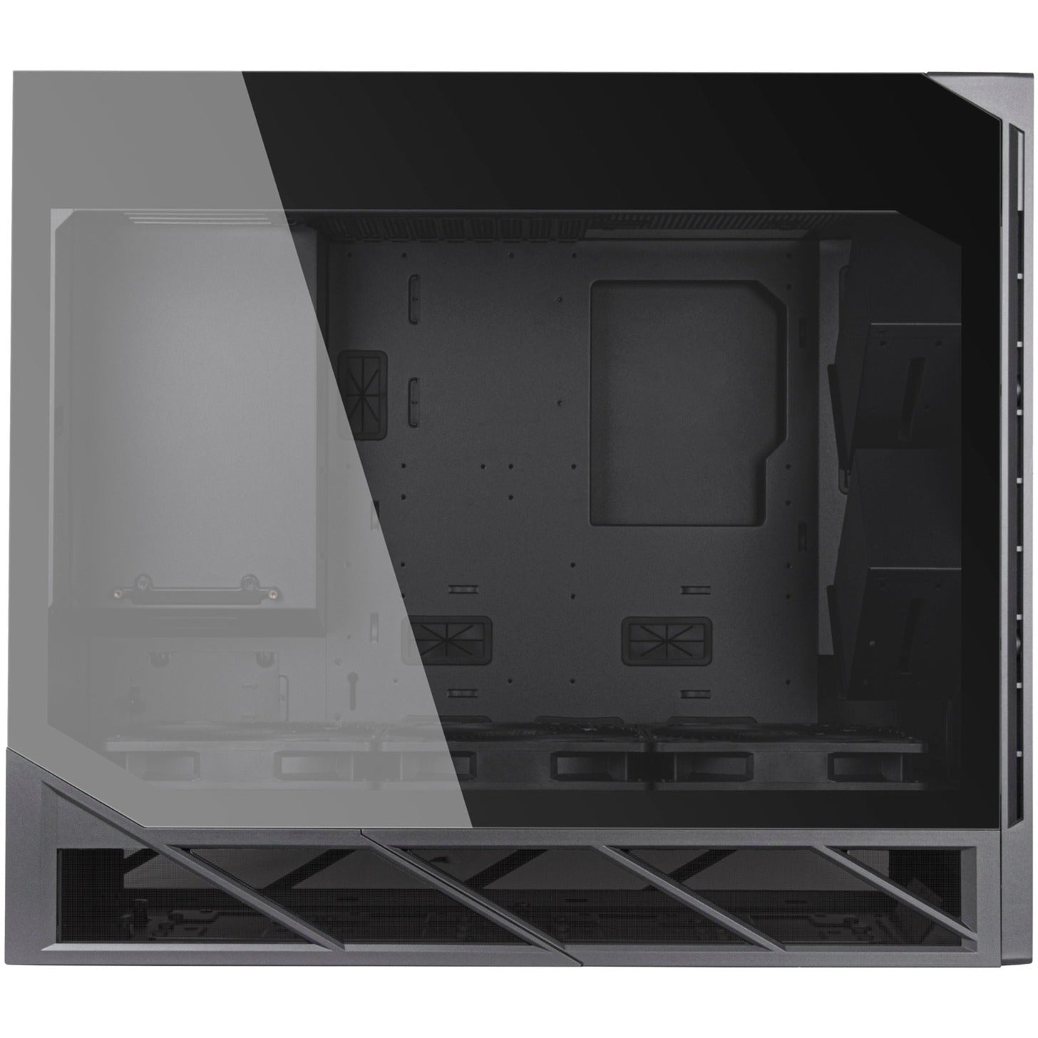 Silverstone alta f2 big tower behuizing (zwart | 4x usb-a | 1x usb-c | tempered glass)