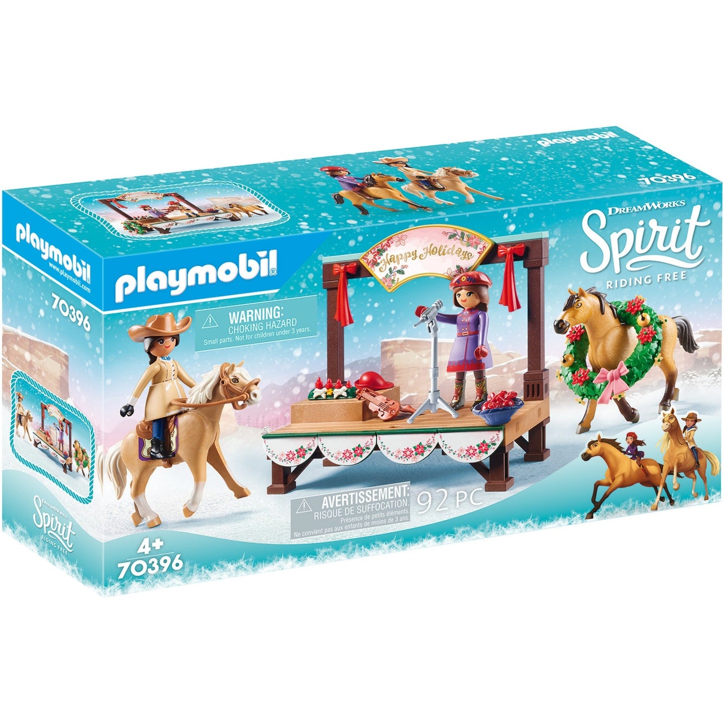 Playmobil spirit - kerstmis concert constructiespeelgoed (70396)