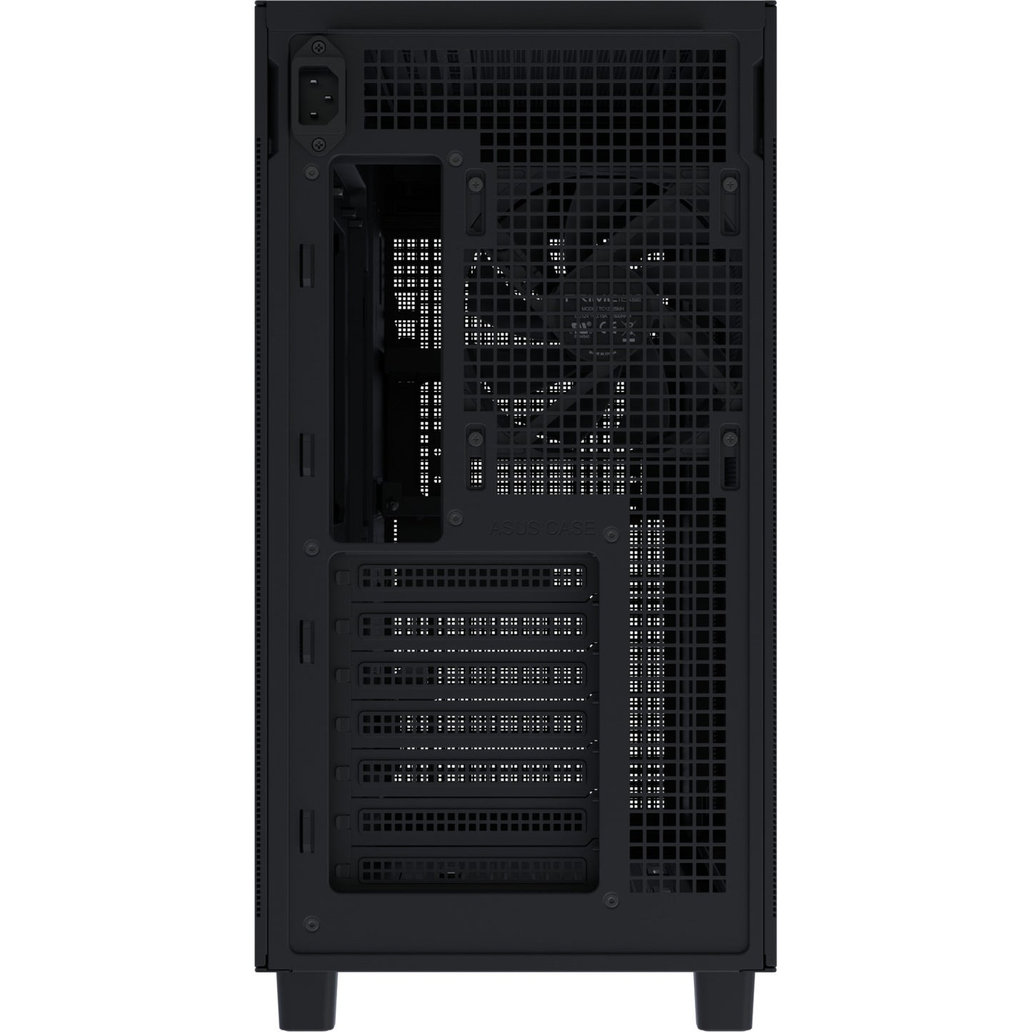 Asus prime ap303 - mesh panel midi tower behuizing (zwart | 2x usb-a | 1x usb-c)
