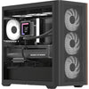 Aerocool b301a mini tower behuizing (zwart | 1x usb-a | 1x usb-c | rgb)