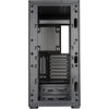 Silverstone sst-sed1-b midi tower behuizing (zwart | 2x usb-a | 1x usb-c)