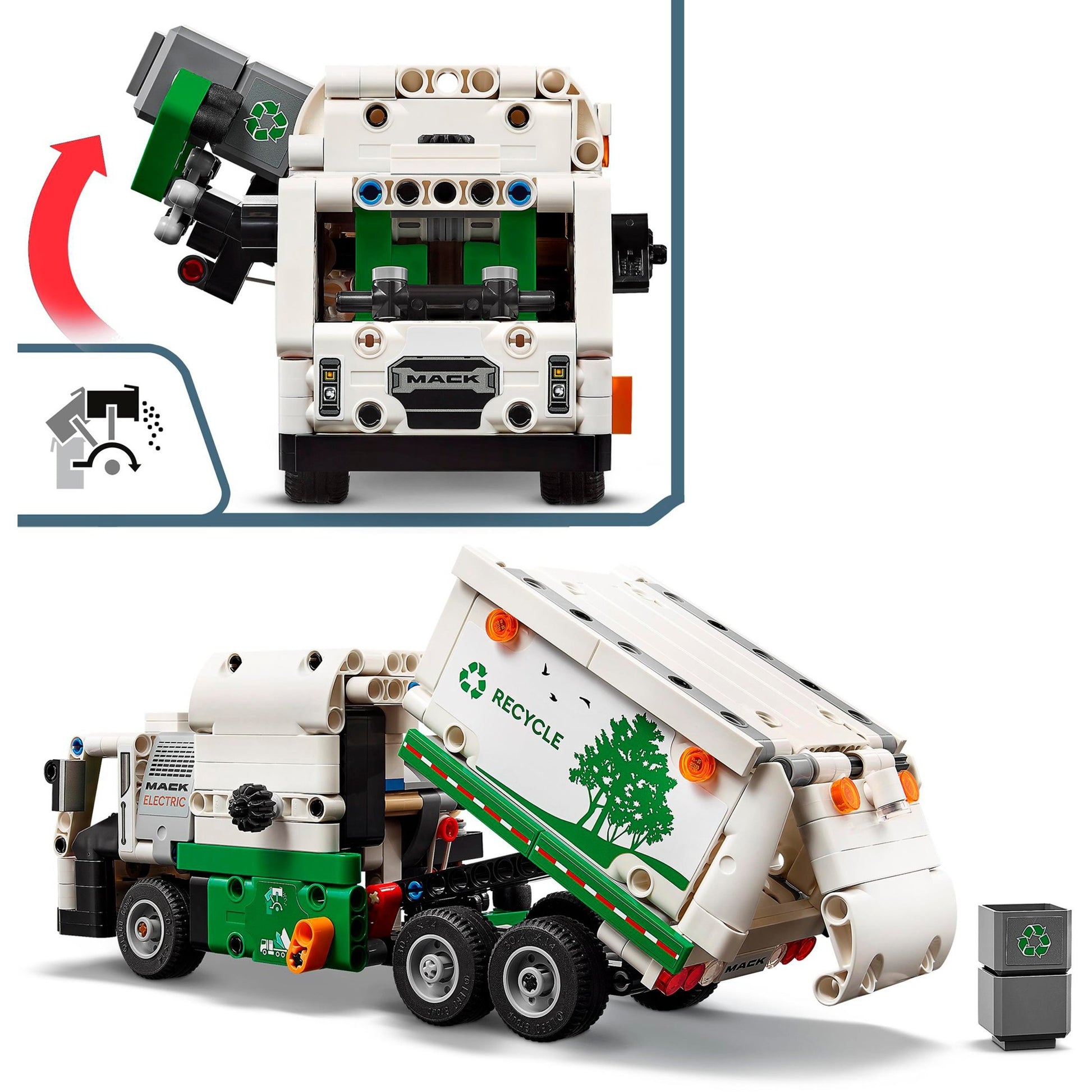 Lego technic mack lr electric vuilniswagen - 42167