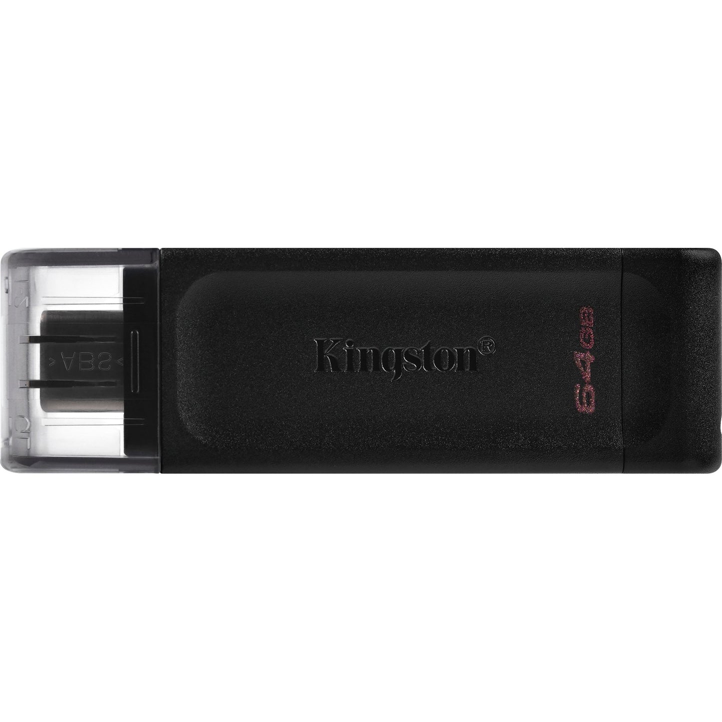 Kingston datatraveler 70 64 gb usb-stick (zwart, dt70 64gb, usb-c 3.2 gen 1)