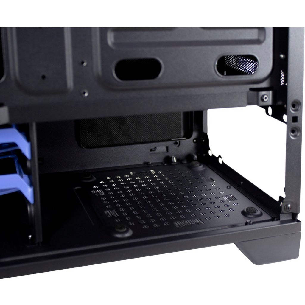 Inter-tech h-606 mini tower behuizing (zwart | 2x usb-a)