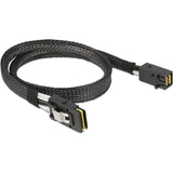 Delock mini sas hd sff-8643 > mini sas sff-8087, 0,5m kabel (zwart, 83388) - afbeelding 1