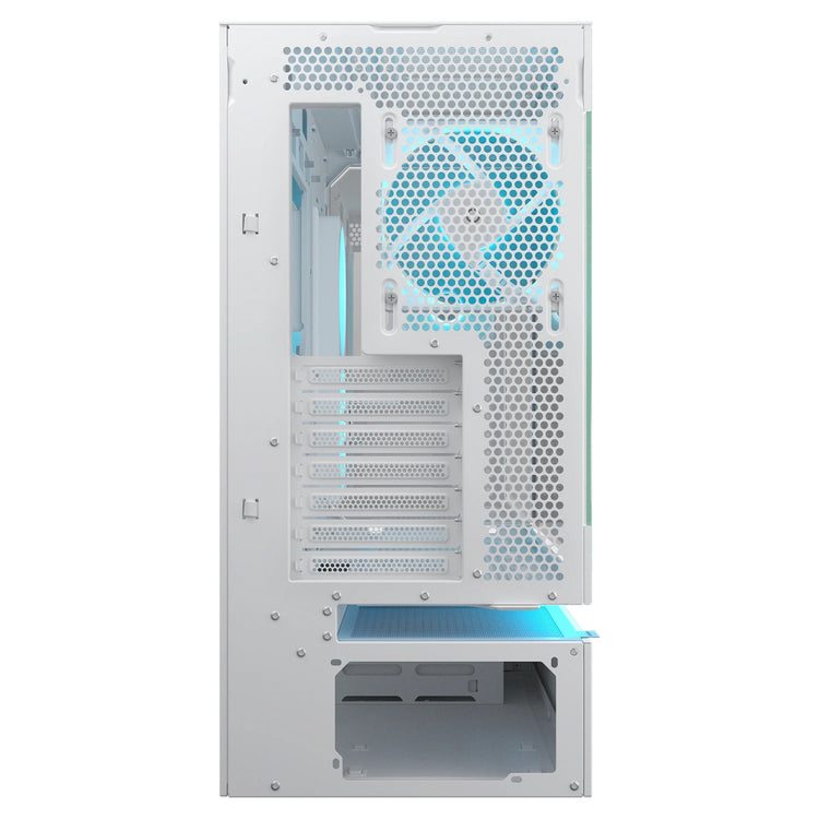 Cougar cfv235 midi tower behuizing (wit | 2x usb-a | 1x usb-c | rgb | tempered glass)