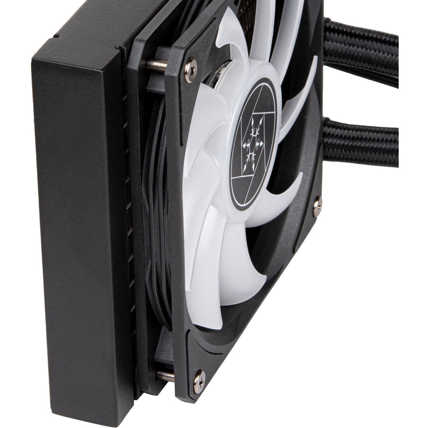 Silverstone vida 120 slim waterkoeling (zwart)