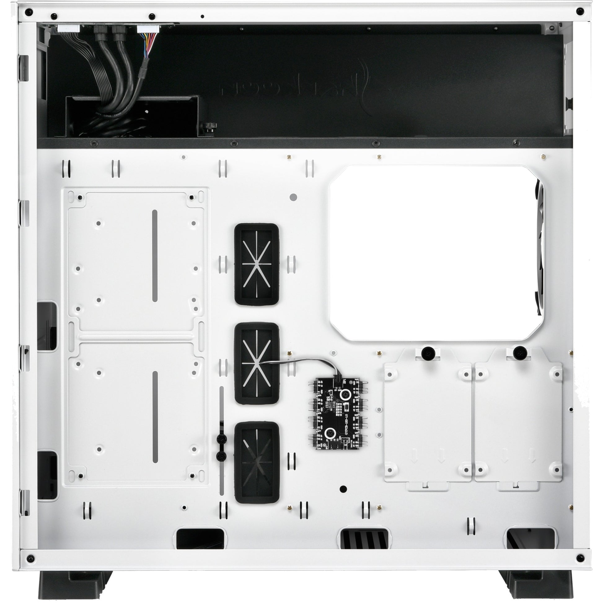 Sharkoon pure steel rgb midi tower behuizing (wit | 2x usb-a | rgb | tempered glass)