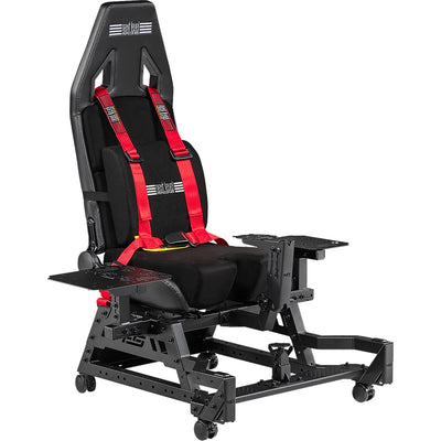 Next level racing flight seat pro racing simulator (zwart rood)