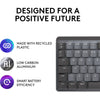 Logitech mx mechanical mini toetsenbord (zwart, us-international lay-out (qwerty), gl tactile, 80% (tkl), bluetooth)