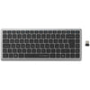 Kensington kb435 eq rechargeable multi-device compact keyboard (grijs, us-international lay-out (qwerty), scissor switches, 80% (tkl), usb, 2,4 ghz, bluetooth 5.4)