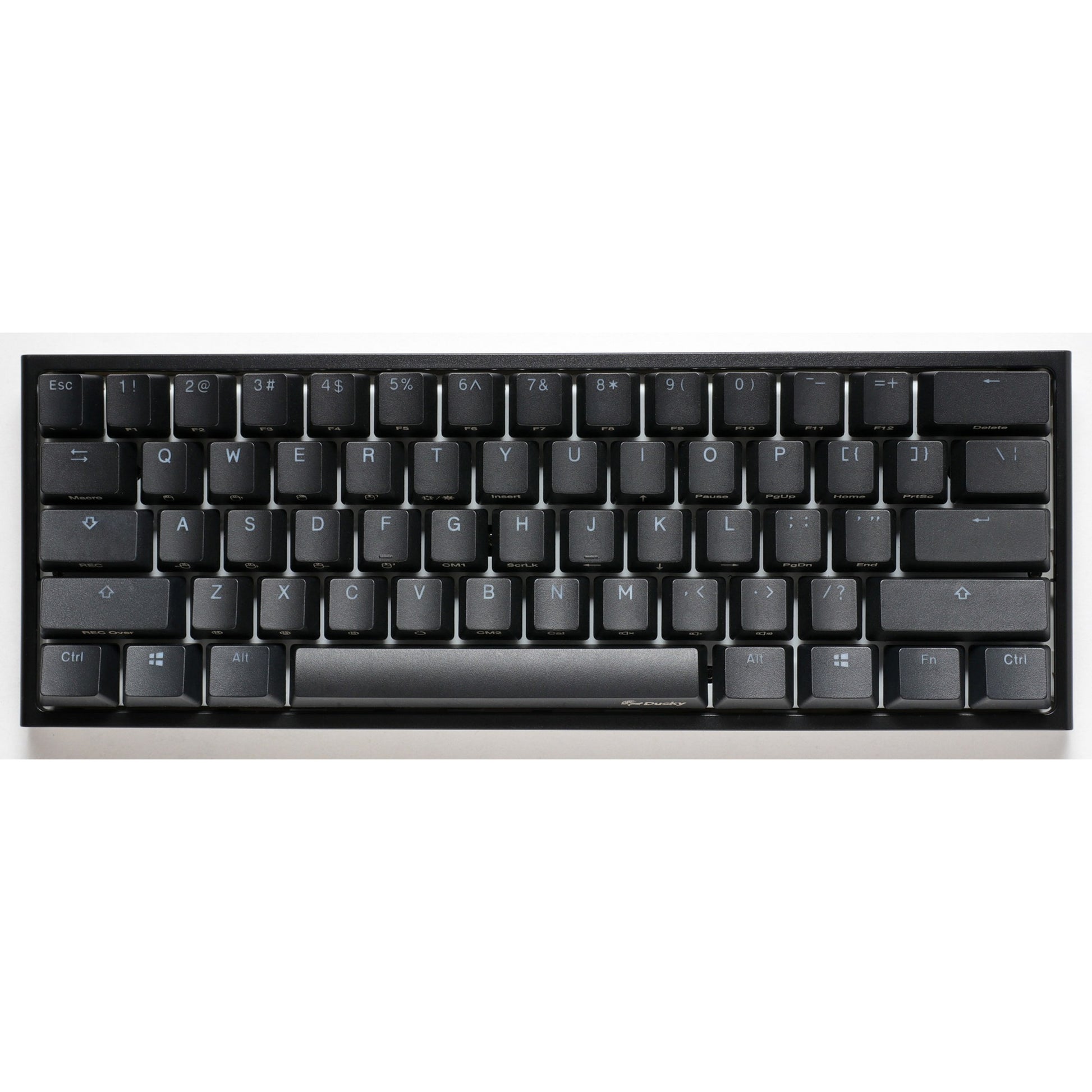 Ducky one 2 pro mini classic rgb mechanisch gaming toetsenbord (zwart, us lay-out (qwerty), cherry mx speed silver, 60%, rgb led, double-shot pbt, quack mechanics)