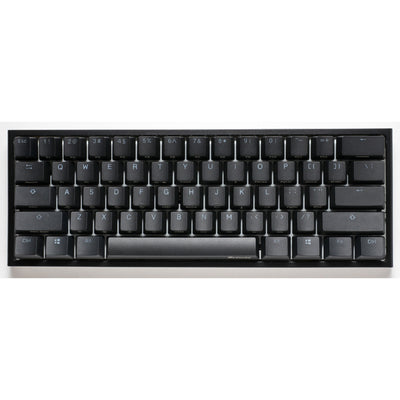 Ducky one 2 pro mini classic rgb mechanisch gaming toetsenbord (zwart, us lay-out (qwerty), cherry mx speed silver, 60%, rgb led, double-shot pbt, quack mechanics)