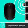 Logitech b170 muis (zwart, draadloos)
