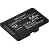 Kingston canvas select plus 64 gb microsdxc geheugenkaart (zwart, uhs-i u1, class 10, v10)