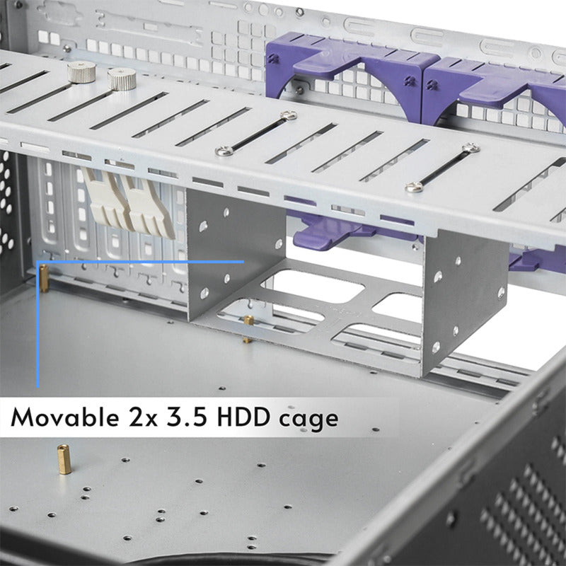 Chieftec unc-409s-aio-op rack behuizing (zwart)