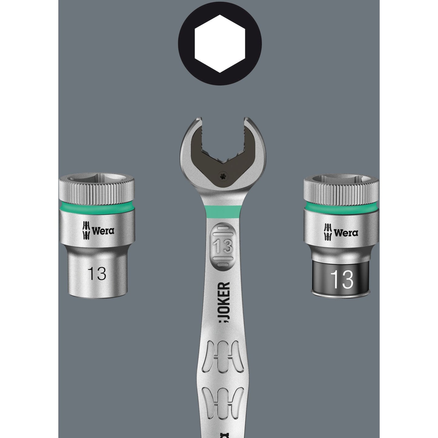 Wera joker steek- en ringratelsleutel, # 19 - 1 stuk(s) - 05073279001