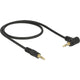 Delock 3,5 mm naar 3,5 mm 90° kabel (zwart, 1 meter)