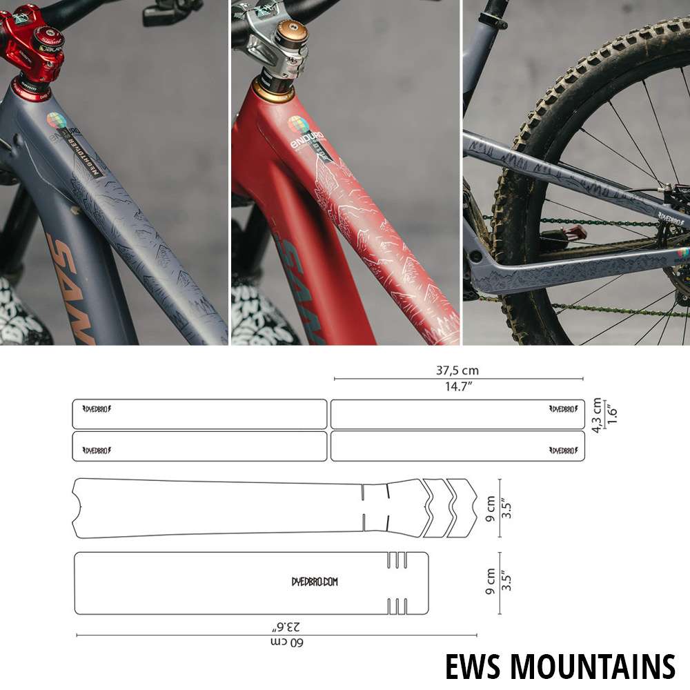 Dyedbro ews mountains frame protector kit
