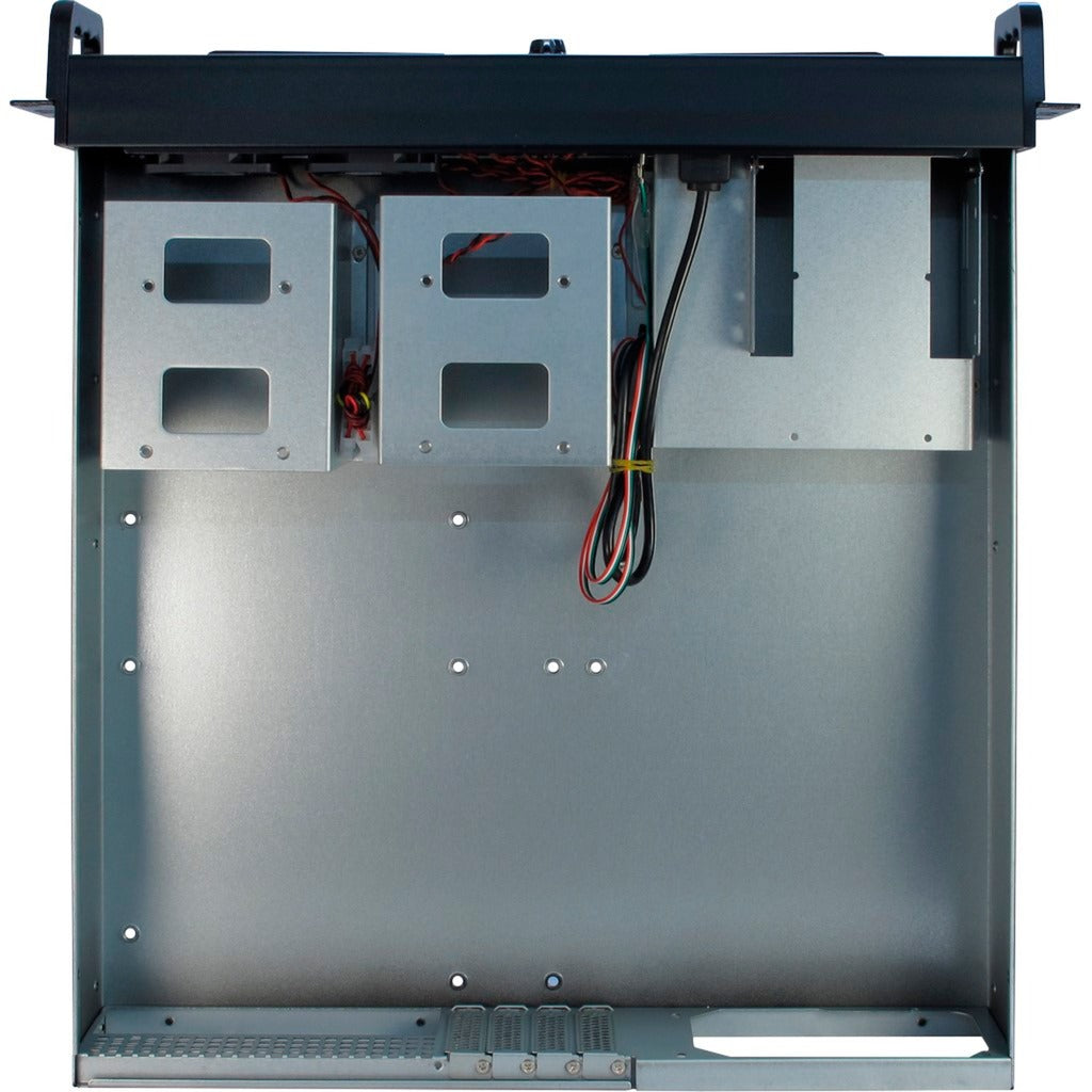 Inter-tech 2u-2098-sk rack behuizing (zwart | 2x usb-a)