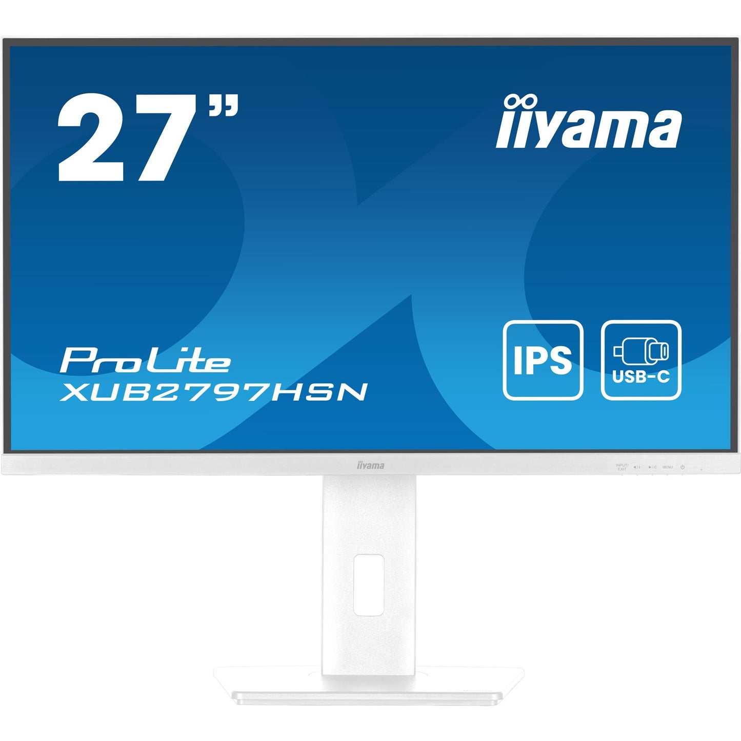 Iiyama prolite xub2797hsn-w2 27 monitor (wit, hdmi, displayport, 2x usb-a, 3x usb-c, rj-45)