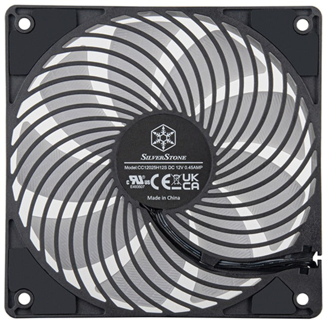 Silverstone air penetrator 120sk argb case fan (zwart, 120 x 120 x 25 mm, pwm)