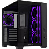 Asus a32 plus midi tower behuizing (zwart | 2x usb-a | 1x usb-c | rgb | tempered glass) - afbeelding 1