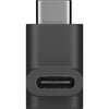 Goobay usb-c (male) naar usb-c (female) 90° adapter (zwart)