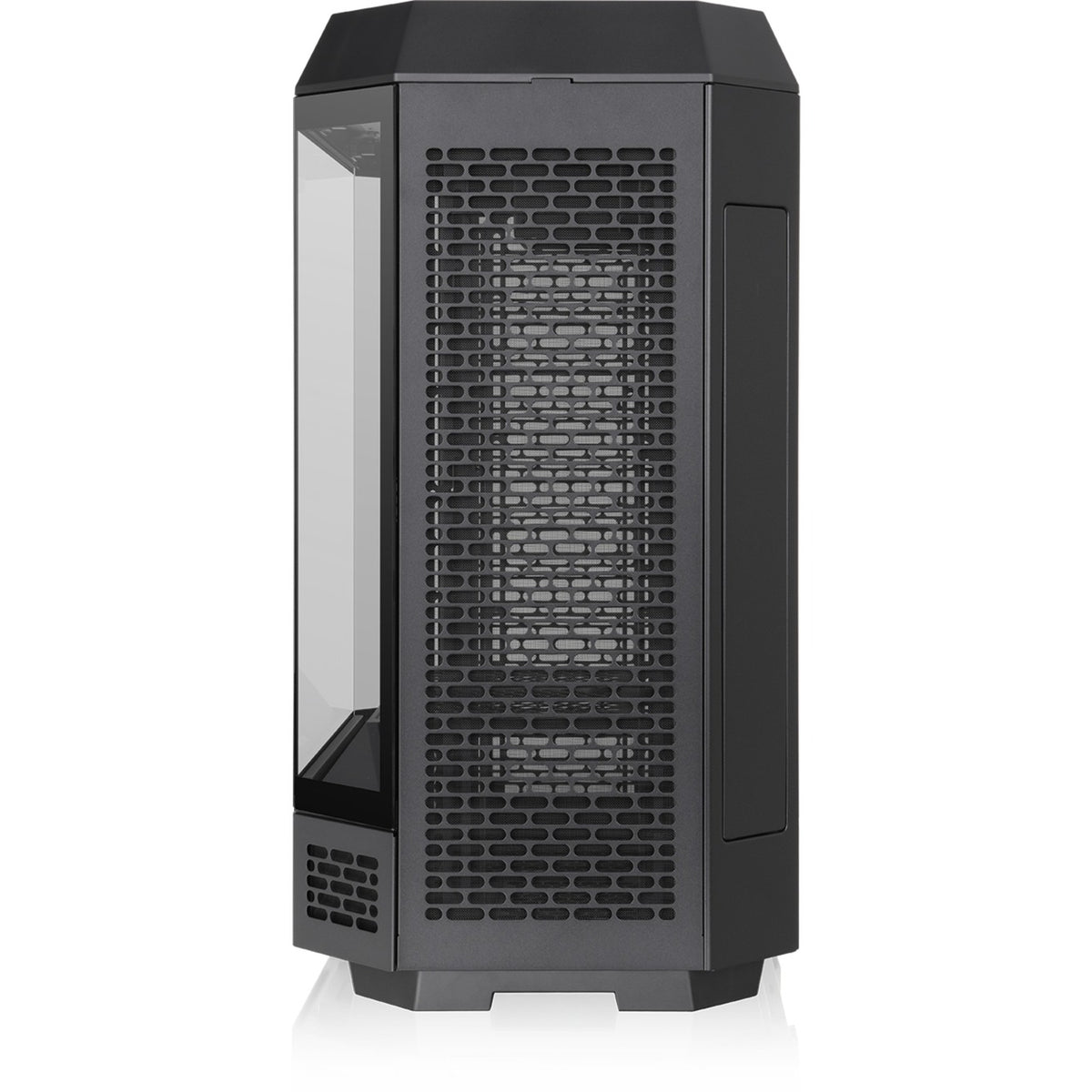 Thermaltake the tower 600 midi tower behuizing (zwart | 4x usb-a | 1x usb-c | tempered glass)