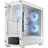 Fractal design pop air rgb midi tower behuizing (wit | 2x usb-a | rgb | tempered glass)