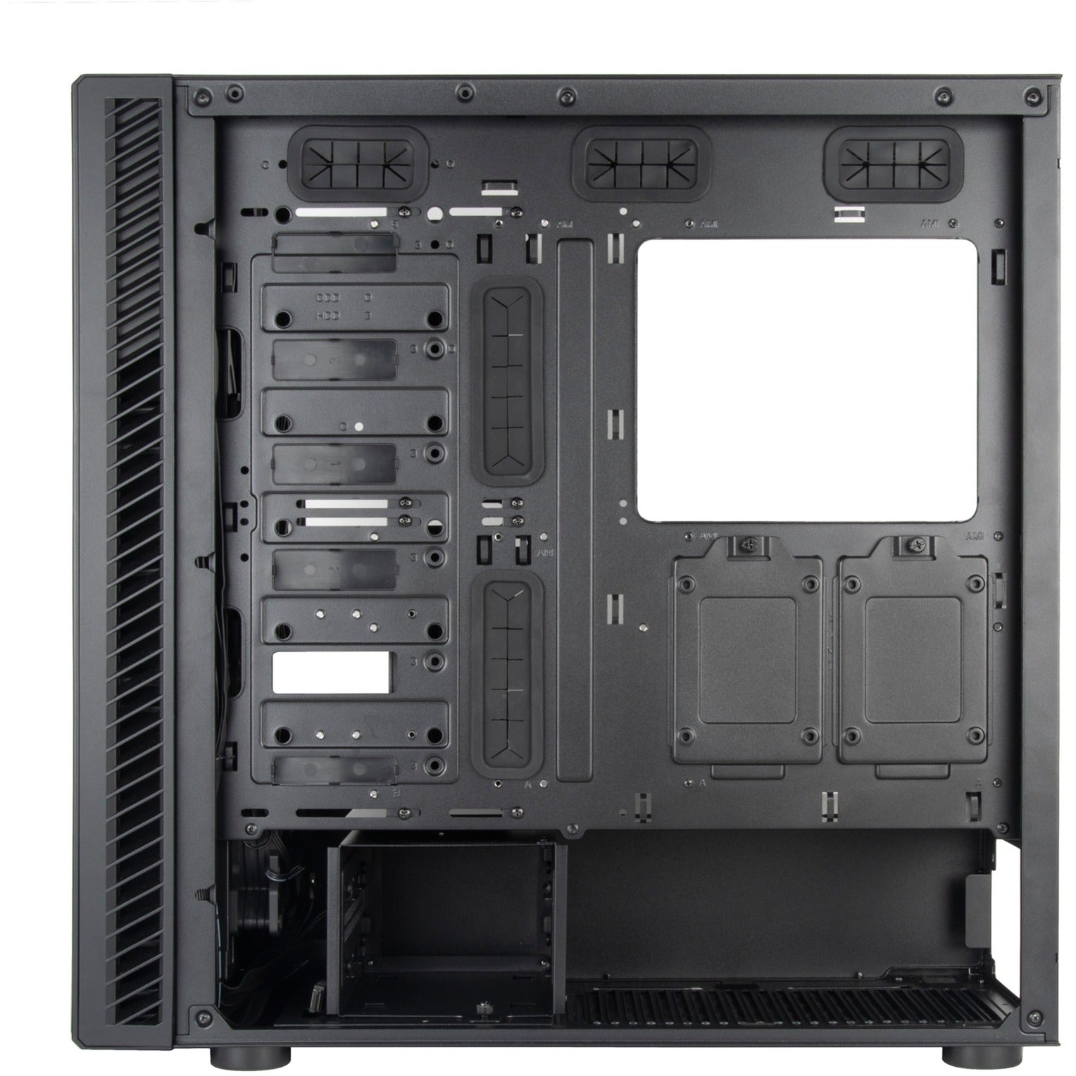 Silverstone seta q1 midi tower behuizing (zwart | 2x usb-a | 1x usb-c)