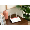 Fritz! box 6850 5g international wlan lte router (wit rood, mesh wi-fi, 4g (lte), 3g (umts hspa+)