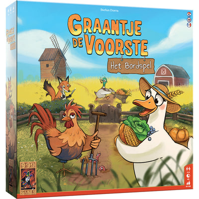 999games 999 games graantje de voorste: het bordspel (nederlands, 2 - 6 spelers, 45 minuten, vanaf 10 jaar)