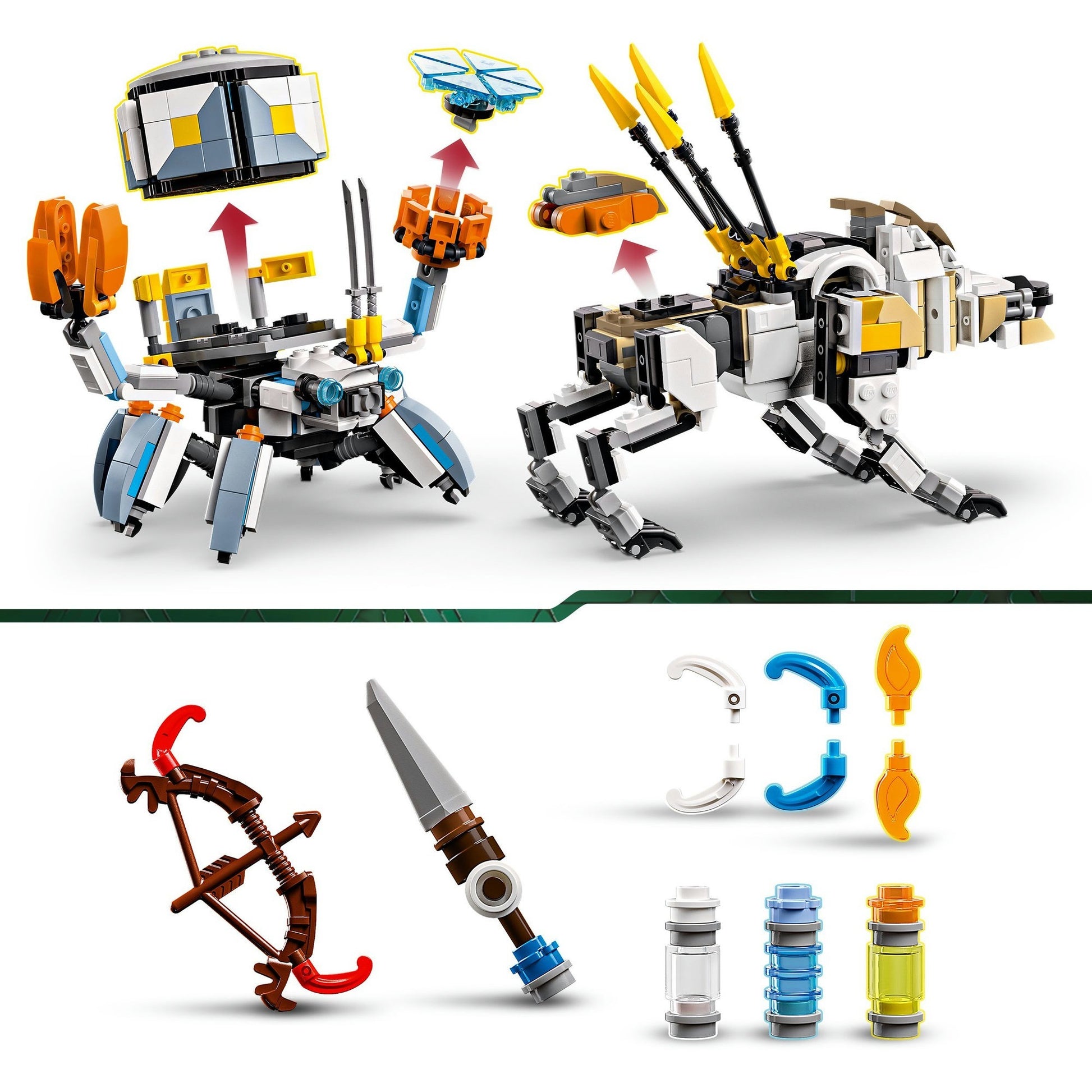 Lego ® horizon adventures™ aloy en varl vs. shell-walker en sawtooth - 77037