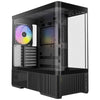 Antec c6 curve argb midi tower behuizing (zwart | 2x usb-a | 1x usb-c | tempered glass)