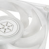 Silverstone vista 120 argb case fan (wit, 120 x 120 x 25 mm, pwm)