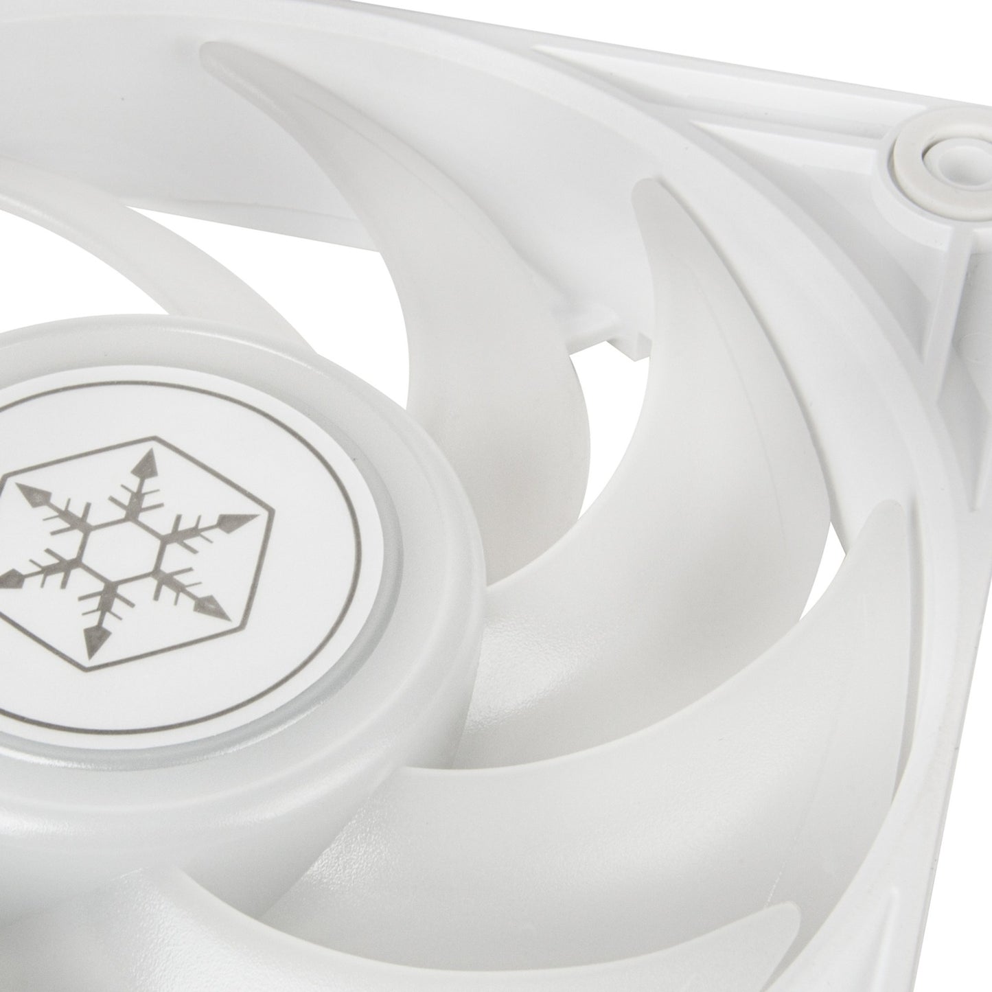 Silverstone vista 120 argb case fan (wit, 120 x 120 x 25 mm, pwm)