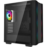 Deepcool cc560 argb v2 midi tower behuizing (zwart | 2x usb-a | rgb | tempered glass) - afbeelding 2