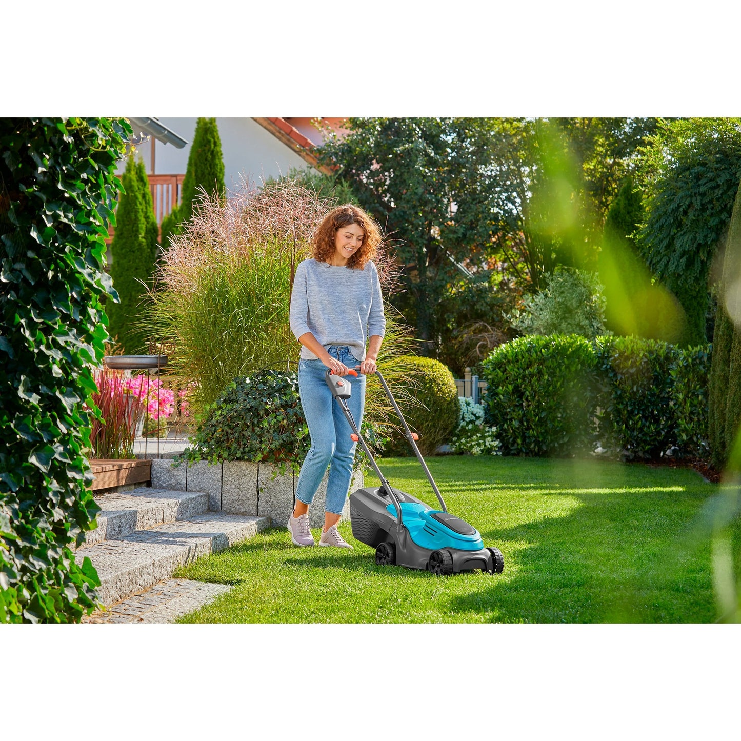Gardena powermax 32 18v p4a read grasmaaier accu incl. oplader 18 v snijbreedte max. 320 mm