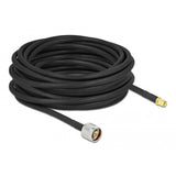 Delock antennekabel n stekker > sma stekker lmr cfd300 (zwart, 10 meter) - afbeelding 1